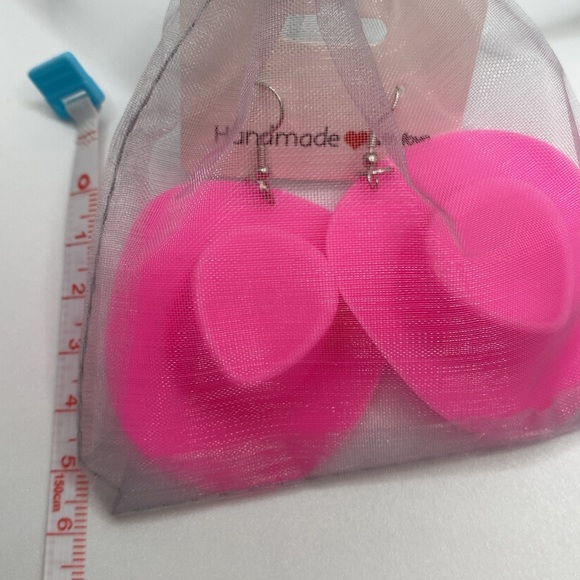 NWT Hot pink cowgirl hat earrings. - Picture 6 of 6